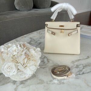 Kelly 25 Togo Retourne inspired bag